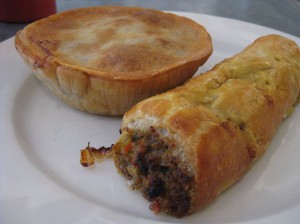 Meat pie and sausage roll
